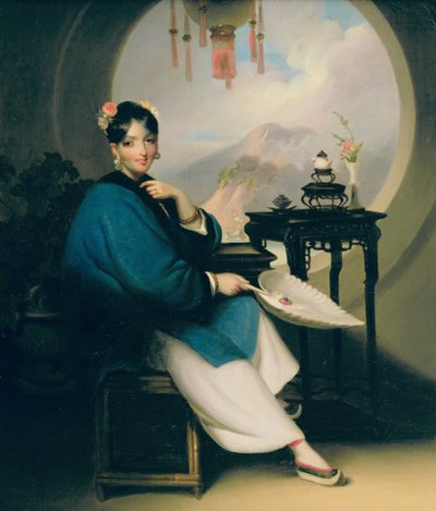 A Geisha Girl by George Chinnery